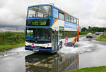 Bus in floods near Brize Norton