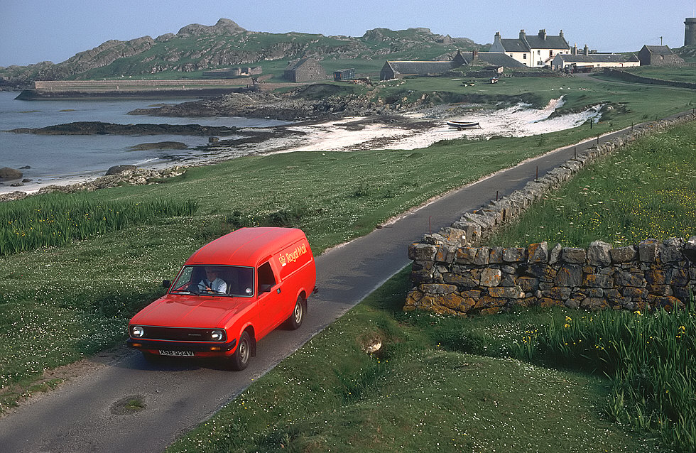 Royal Mail van at Hynish